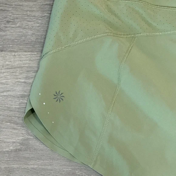 Athleta Run With It 3.5 inch Sage Green Women's Athletic Shorts Small - Picture 6 of 10